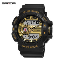 2019 SANDA 599 Military Men's Watch Top Brand Luxury Waterproof Sport Wristwatch Fashion Quartz Clock Male Watch